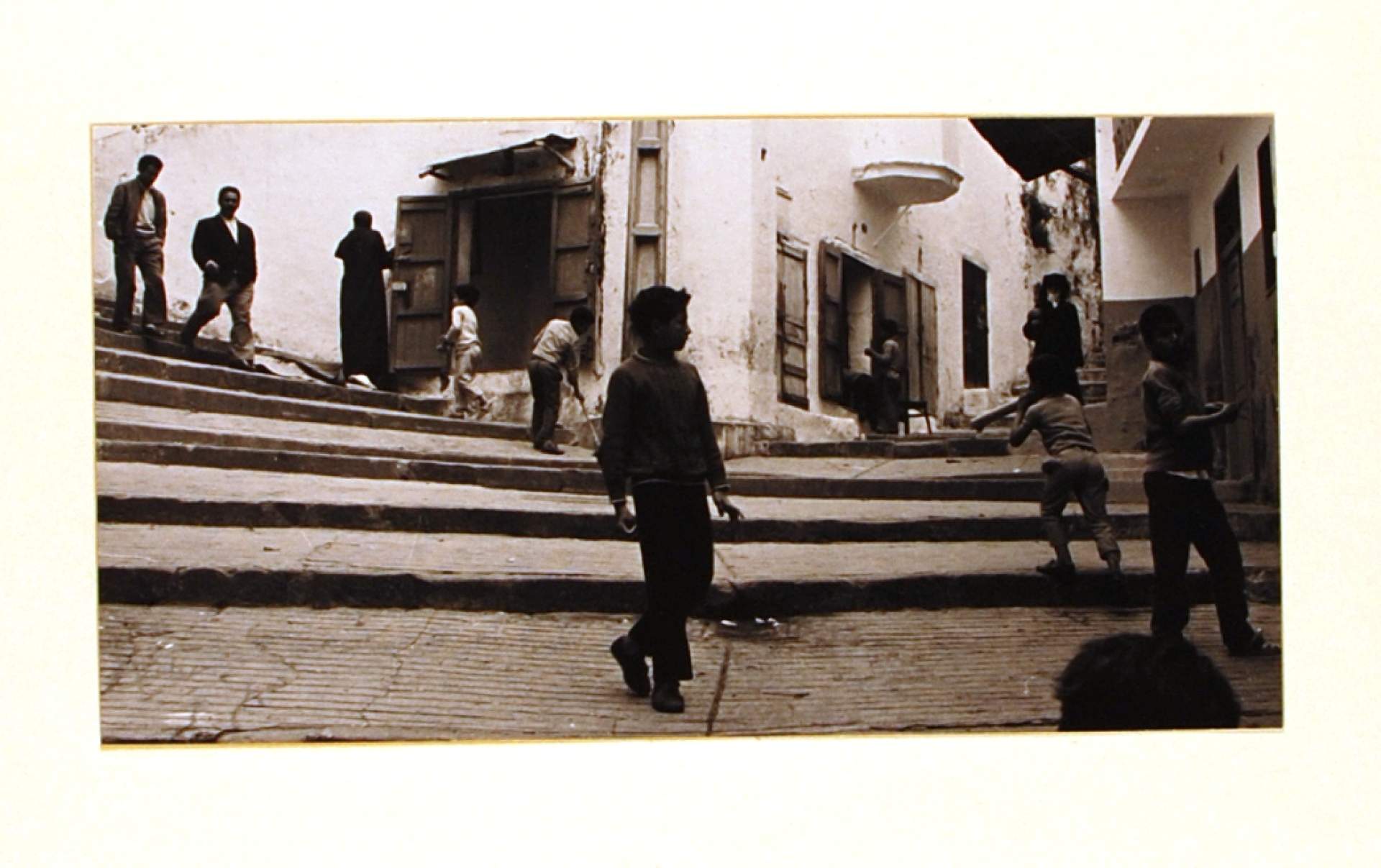 Untitled [children on stairs]