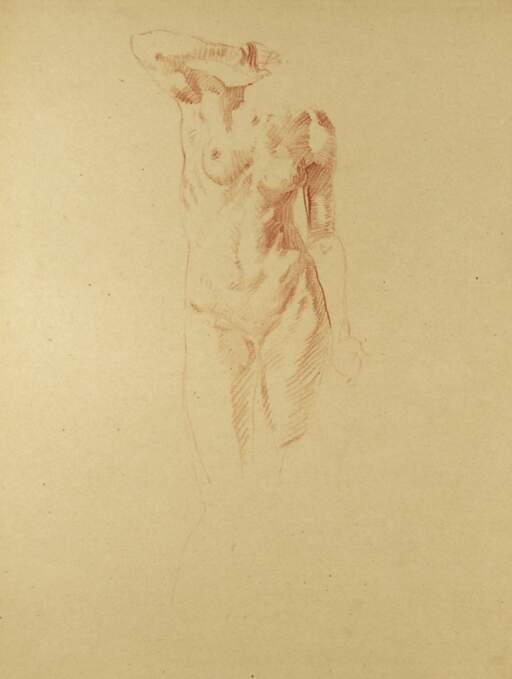 Partial Figure-Standing Female Nude