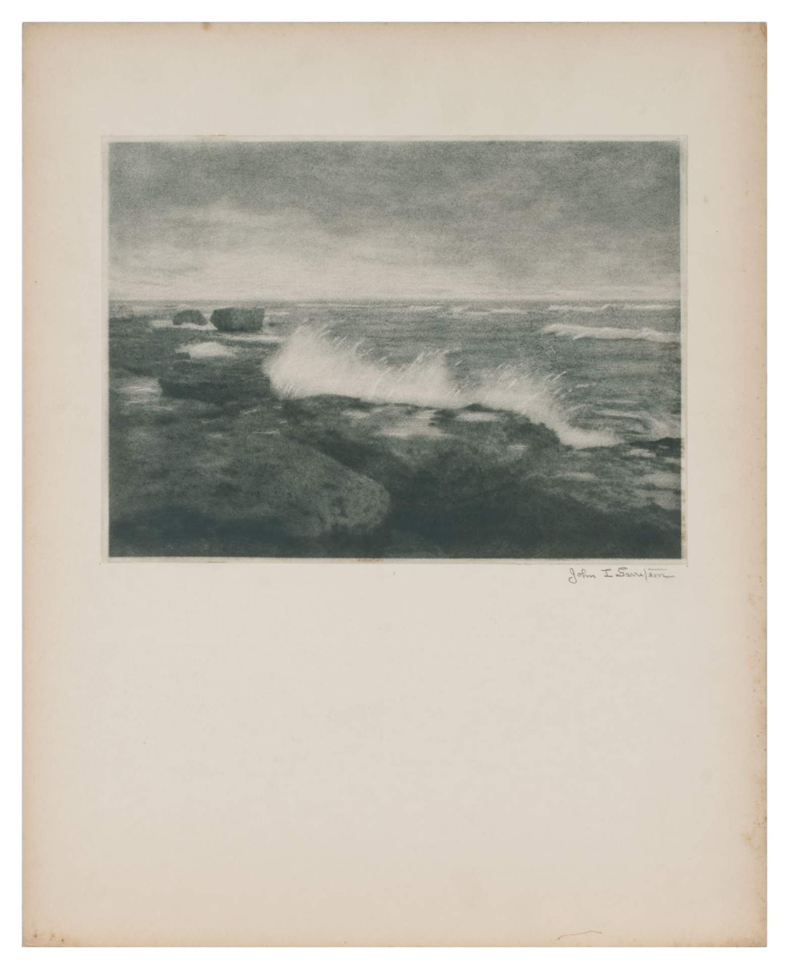 Untitled [waves breaking on the rocks at Windmill]