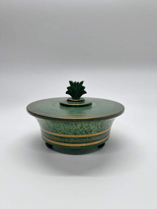 Footed Bowl Covered with Polished Interior #1039