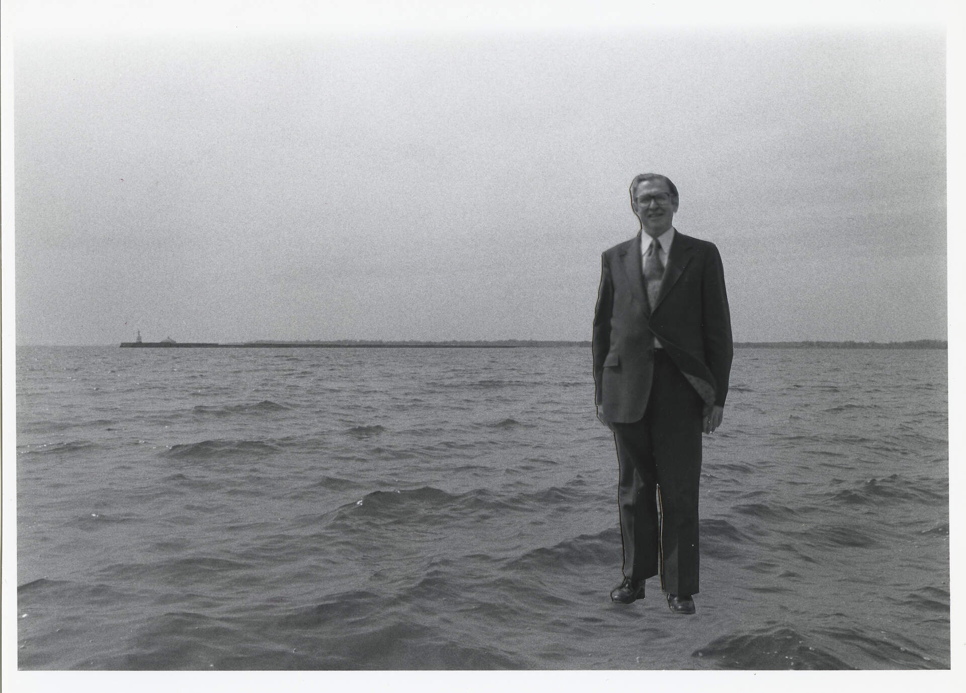 [Altered photograph of Gerald O'Grady]