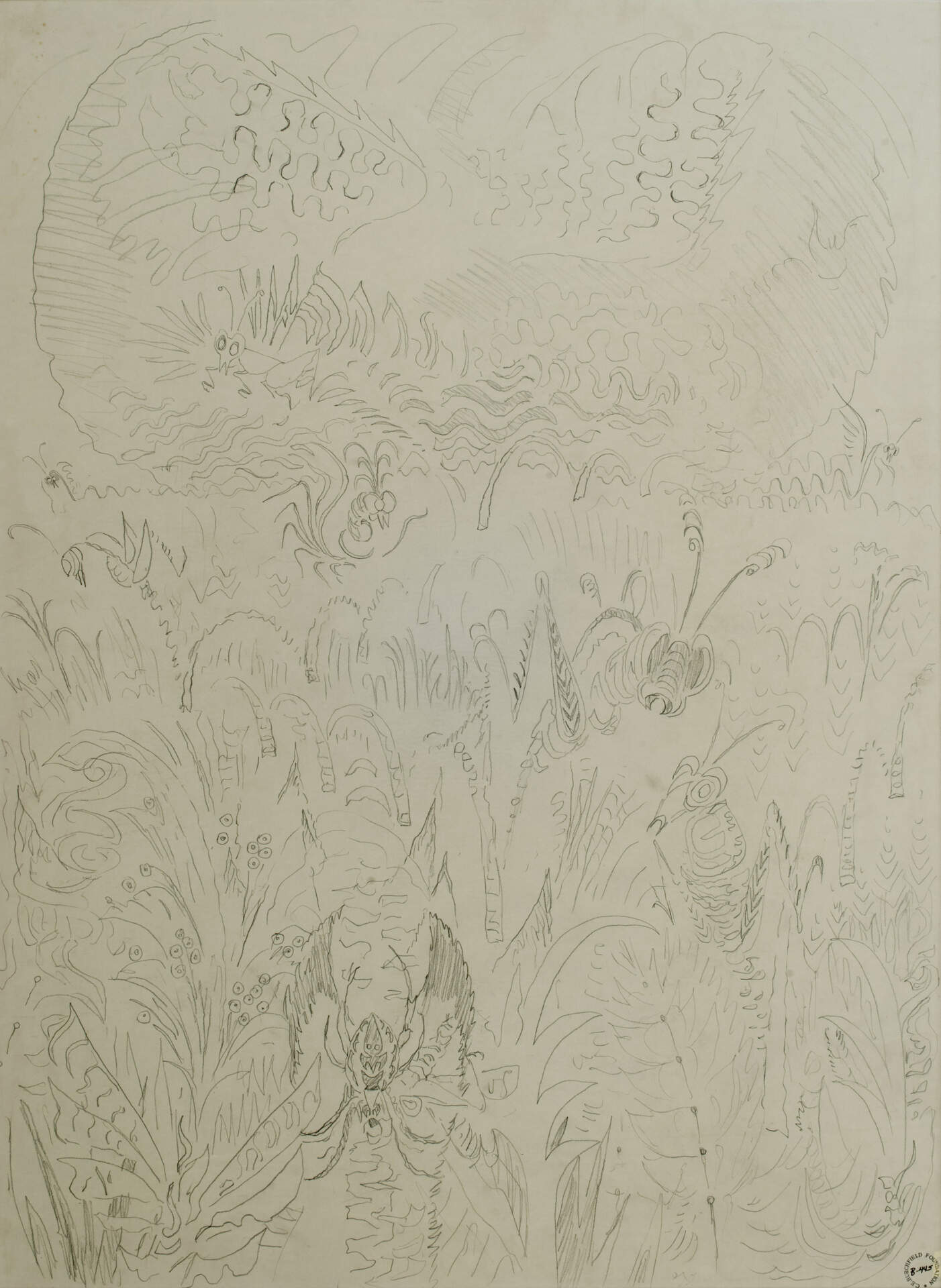 Tracing of Original Version "Spider and Grasshoppers" (1948)