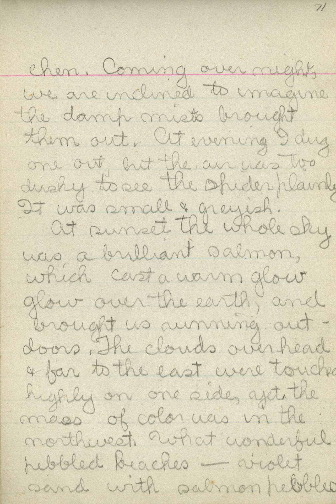 Untitled (Journal Page), Pg 71