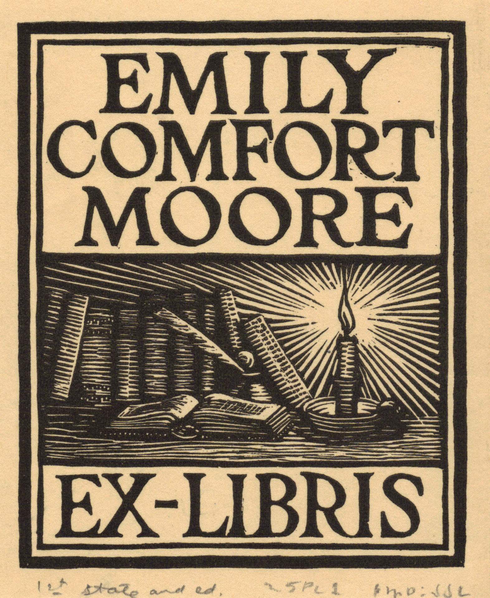 Emily Comfort Moore Bookplate