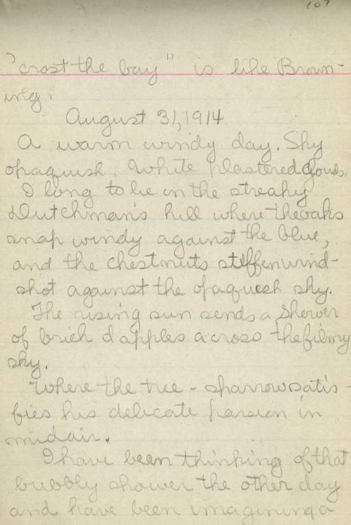 Untitled (Journal Page), Pg 107