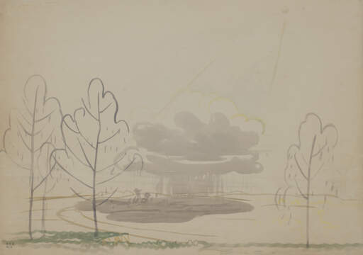 The Pond (Rain Cloud Over Landscape)
