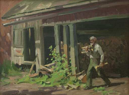 An Arm Full of Wood