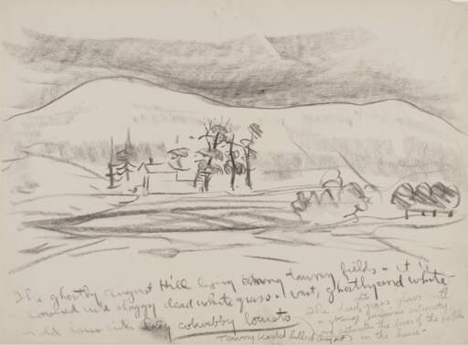 Study for Bearded Hills in August (The Ghostly August Hill)