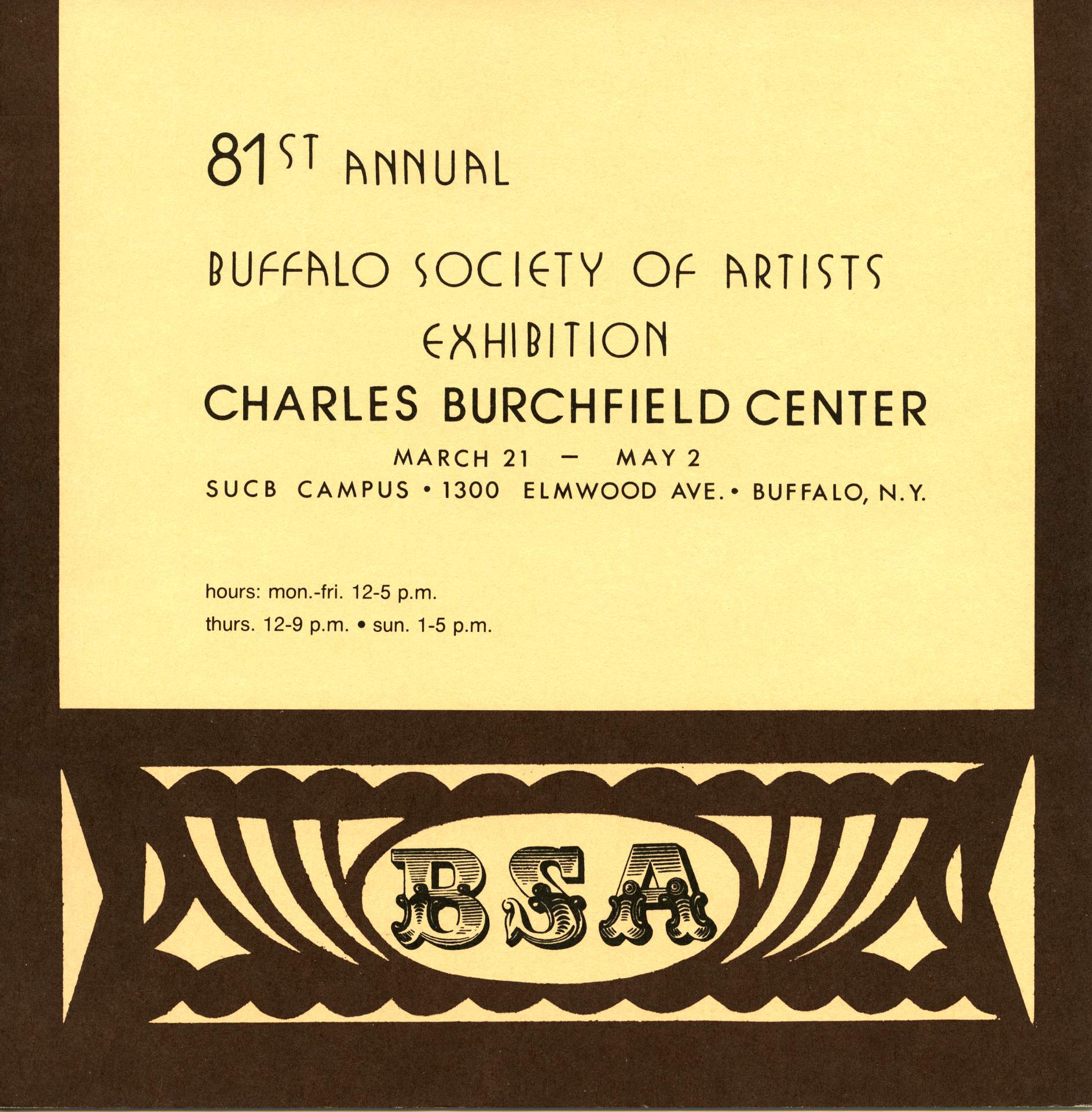 81st Annual Buffalo Society of Artists Exhibition