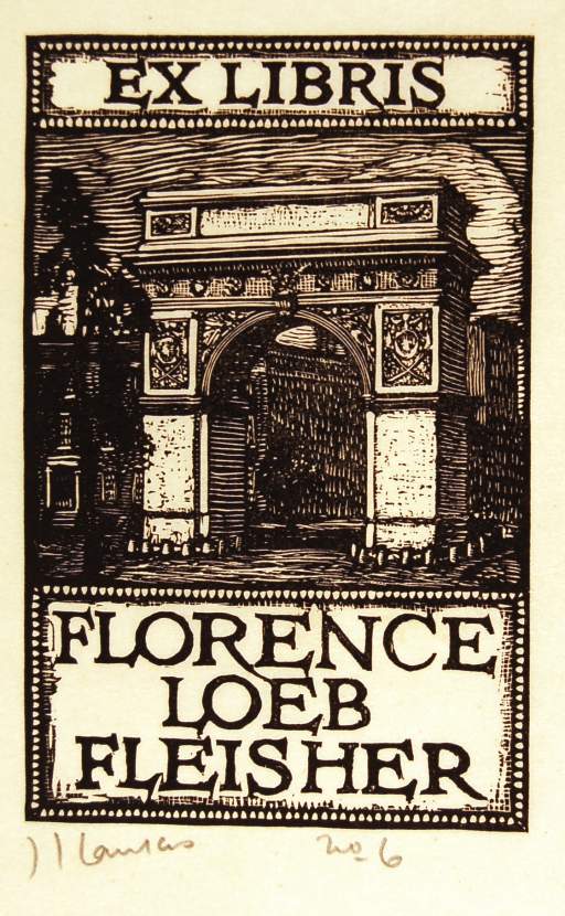 Florence Loeb Fleisher Bookplate