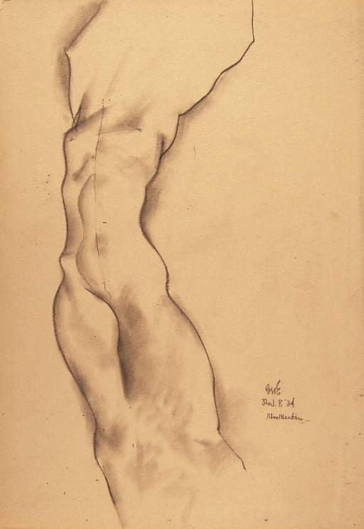 Standing Female Nude Partial Figure