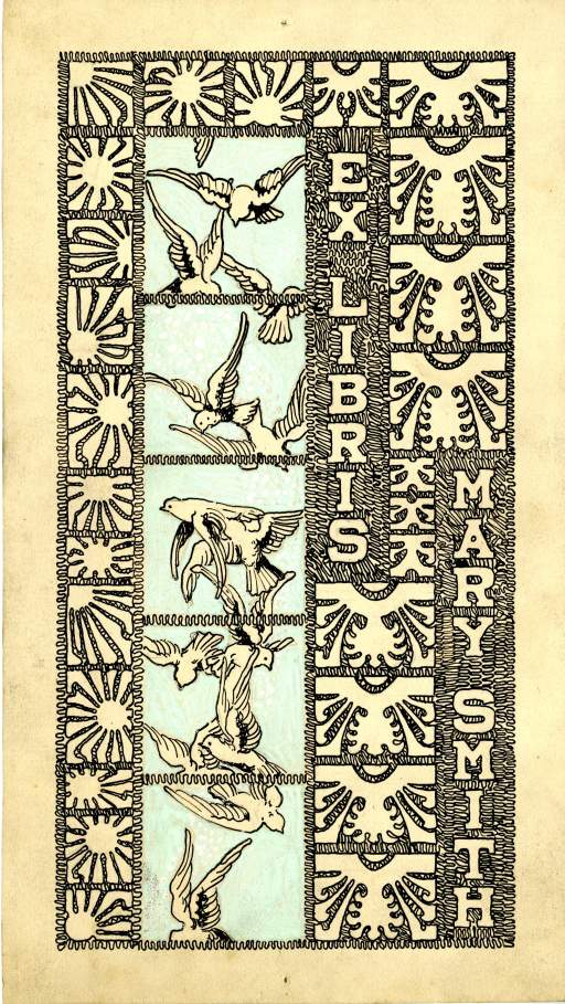 Ex Libris—Mary Smith, bookplate design