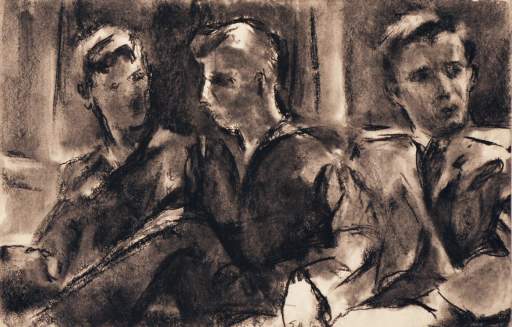 Untitled [three seated men]