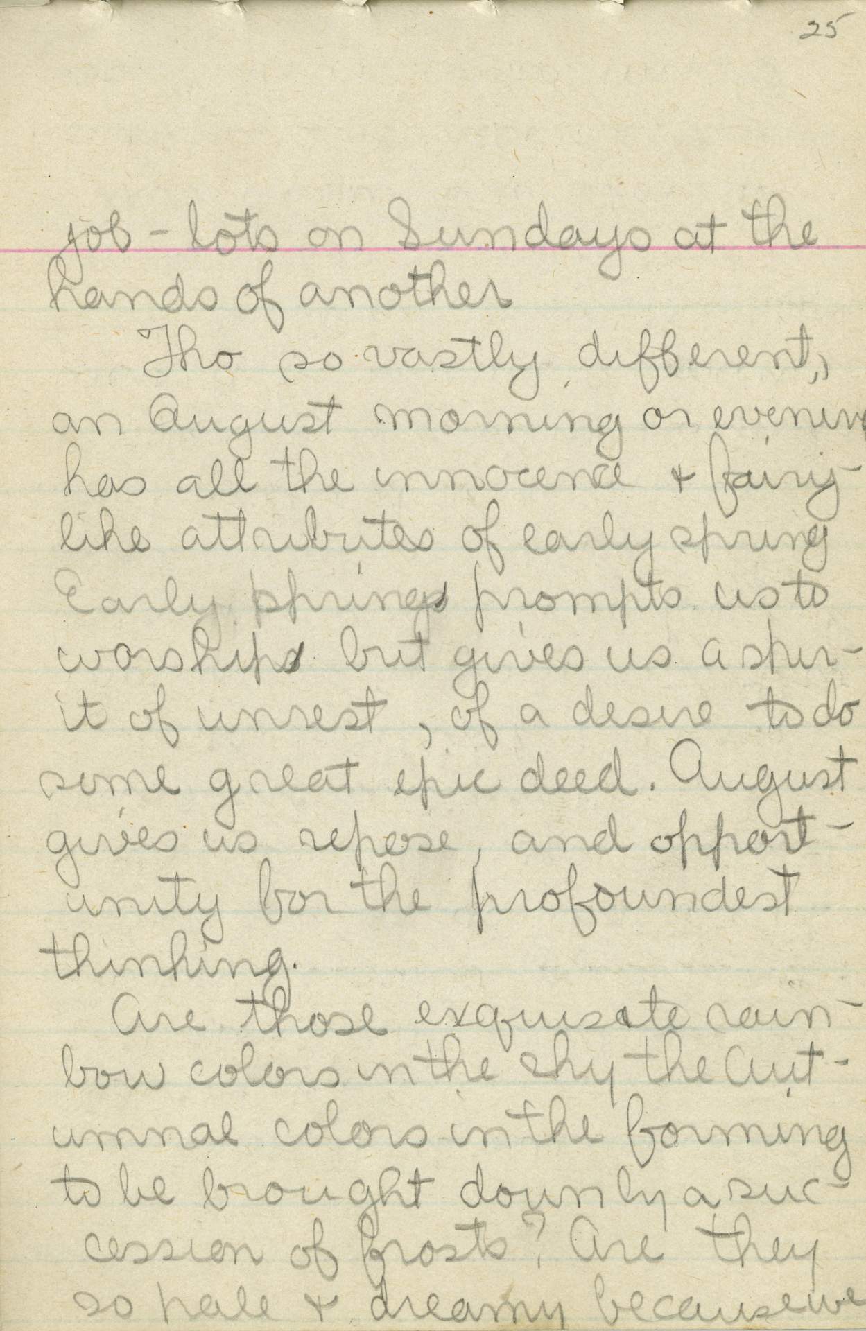 Untitled (Journal Page), Pg 25