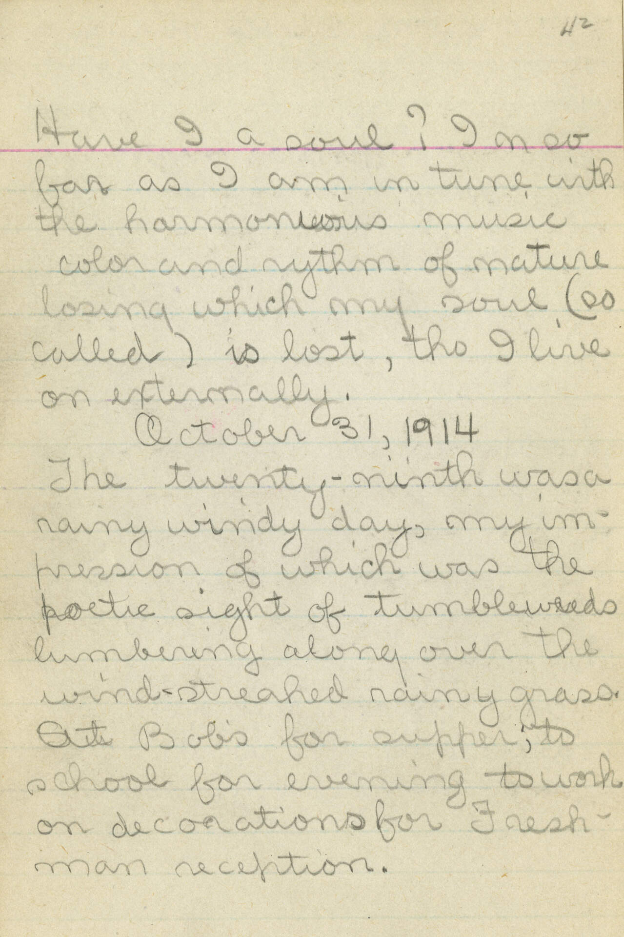 Untitled (Journal Page 42)