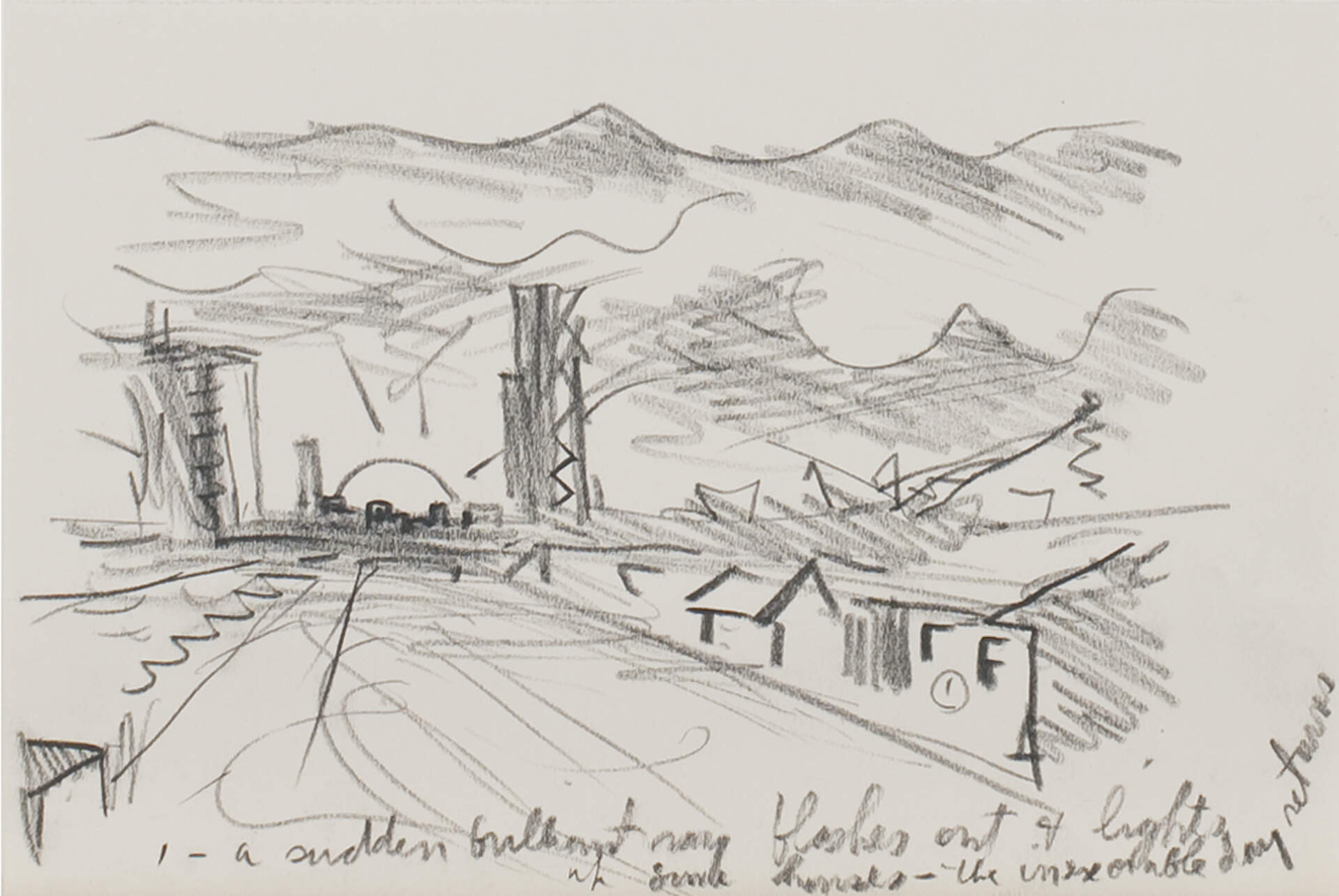 Untitled (Study for Dawn Over the City)