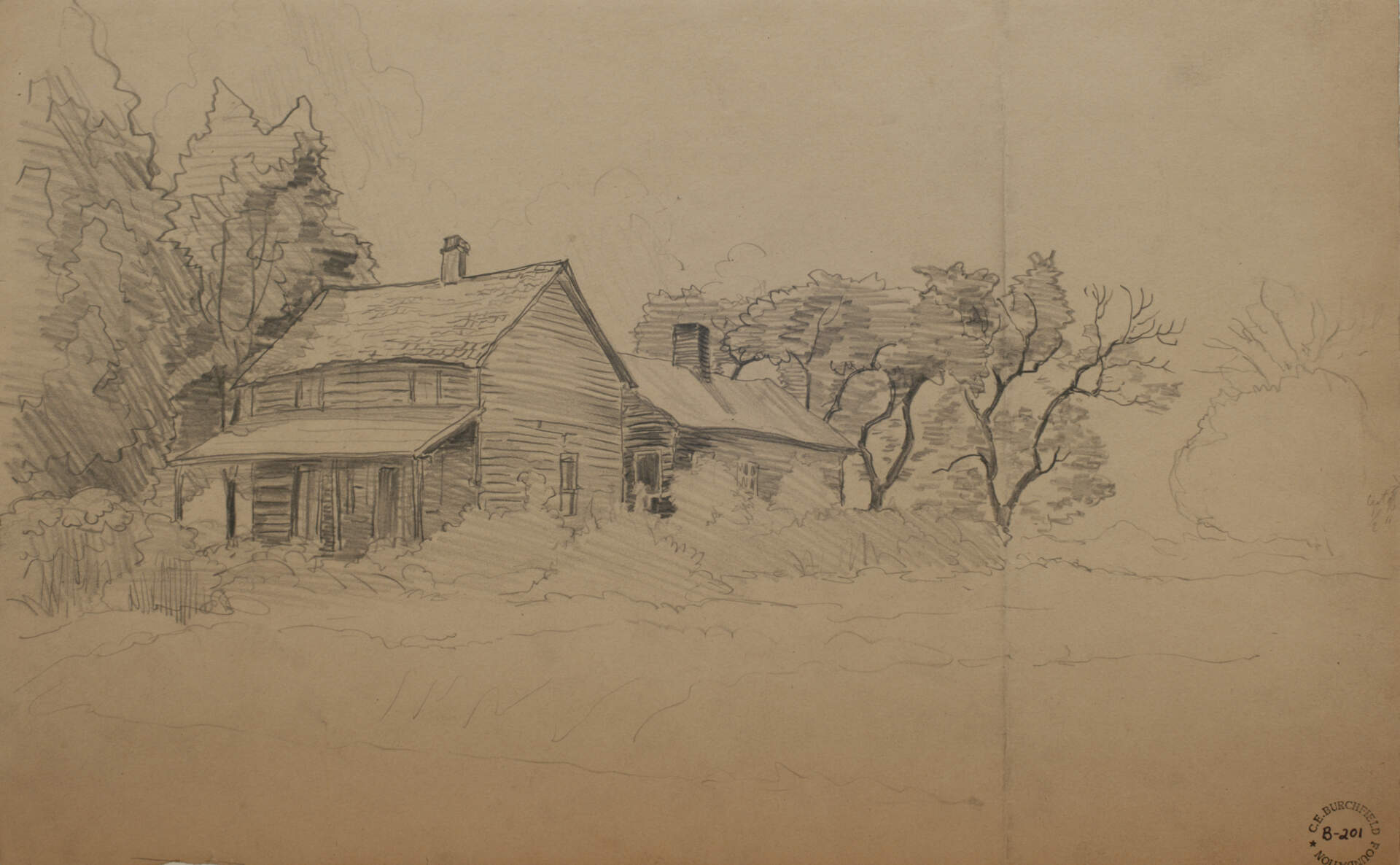 Farm House and Trees