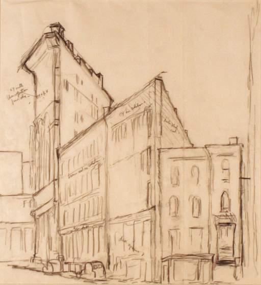 Untitled [The Dun Building and Buildings on Erie Street, Buffalo, New York]