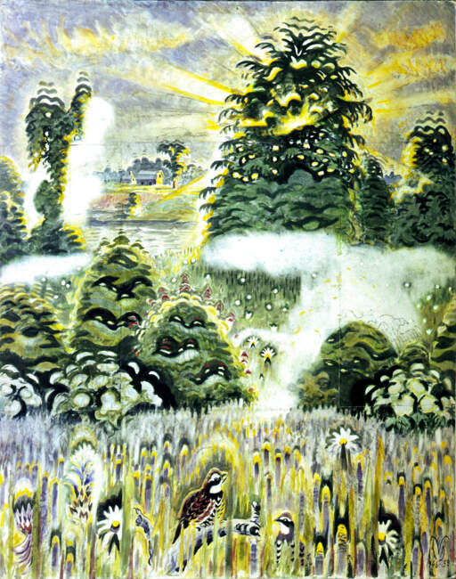  Song to Morning (a.k.a. Landscape with Birds and Cottage)