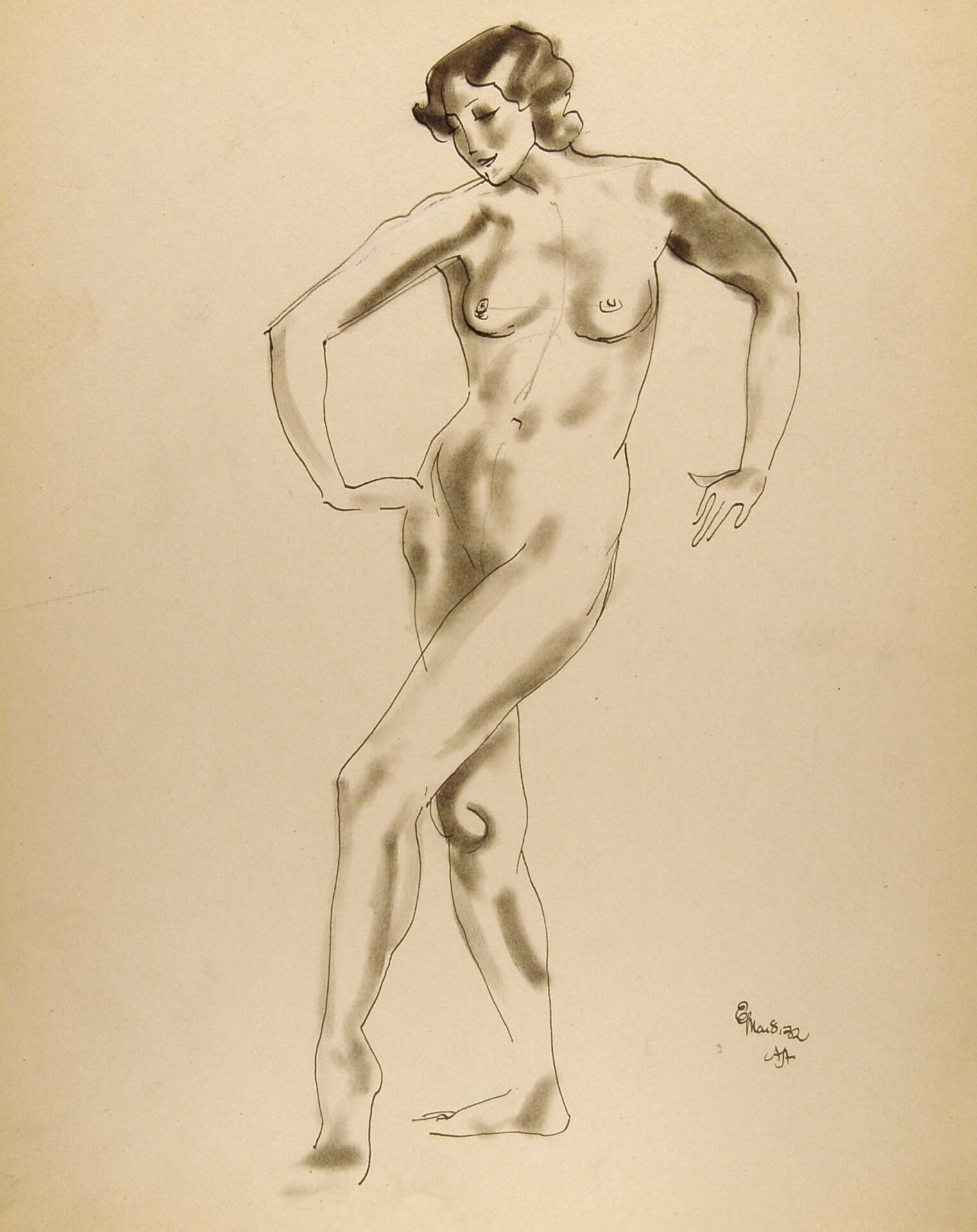 Standing Female Nude