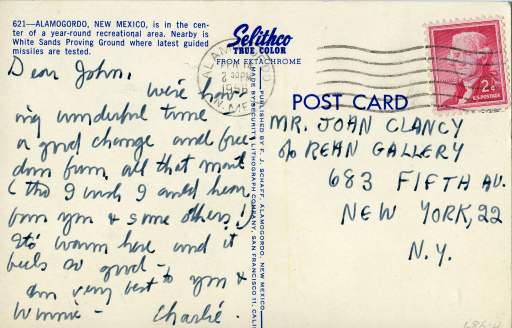Postcard to John Clancy