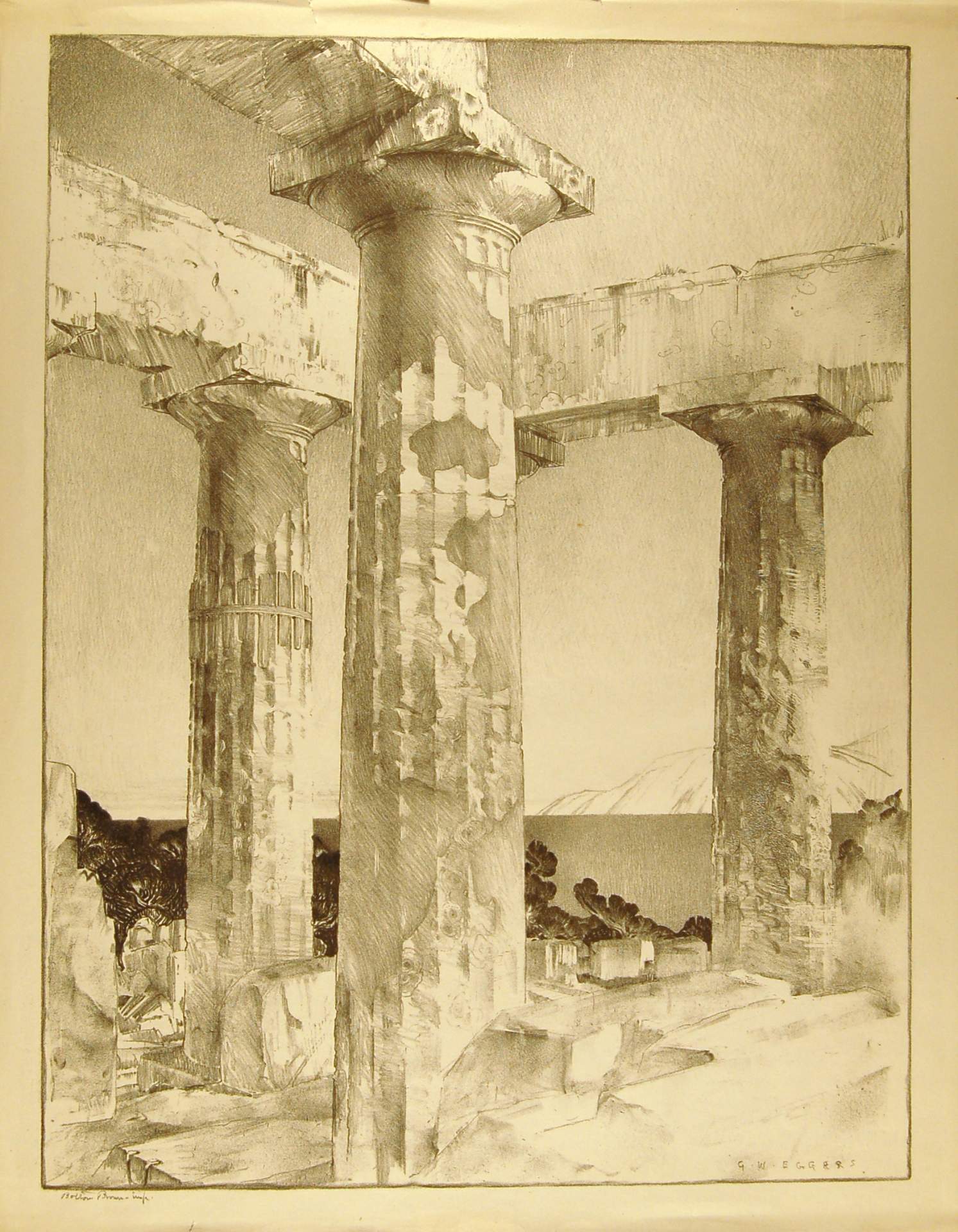 Temple Doric Columns