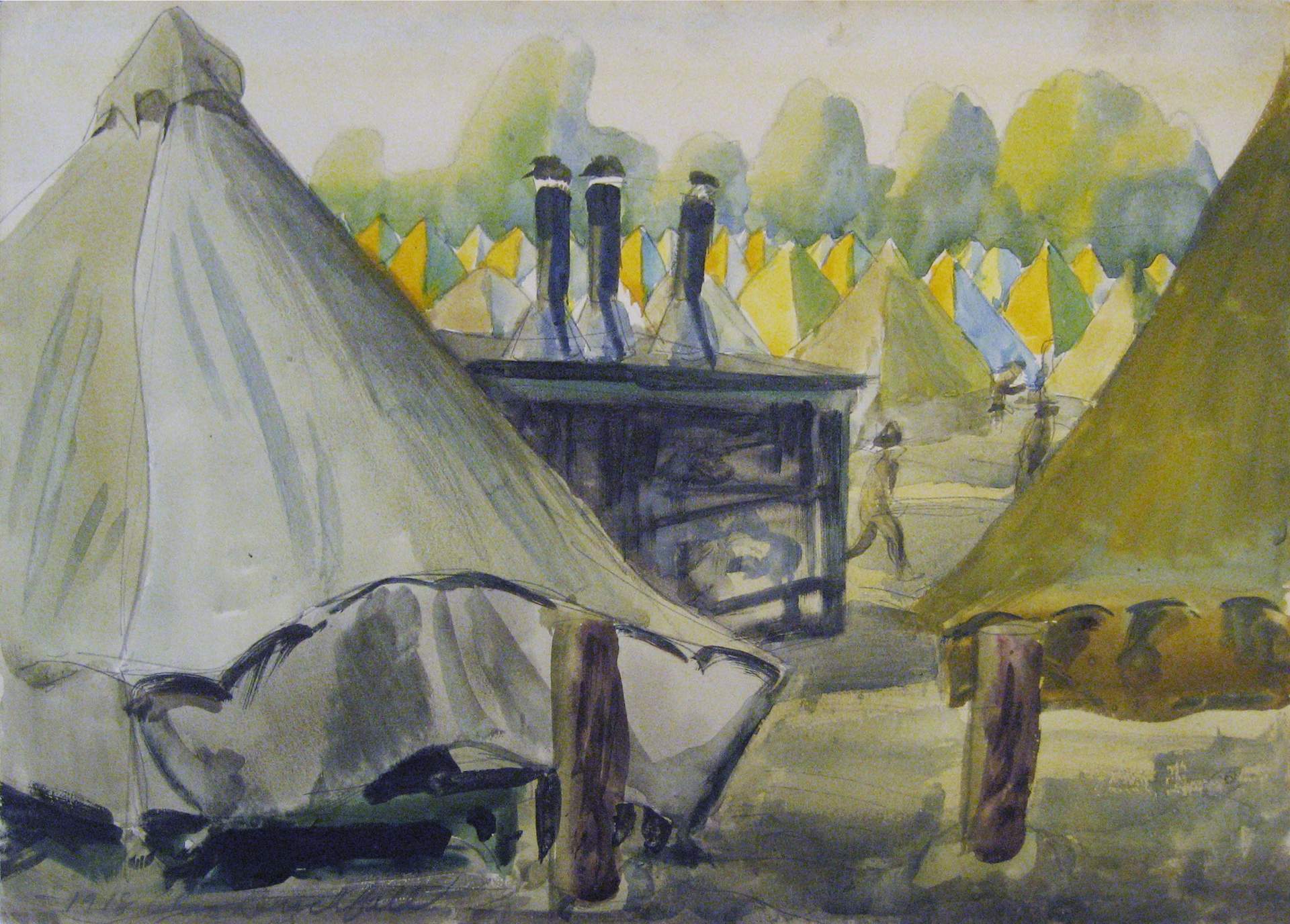 Camp Jackson, South Carolina (Army Tents with Outdoor Ovens)