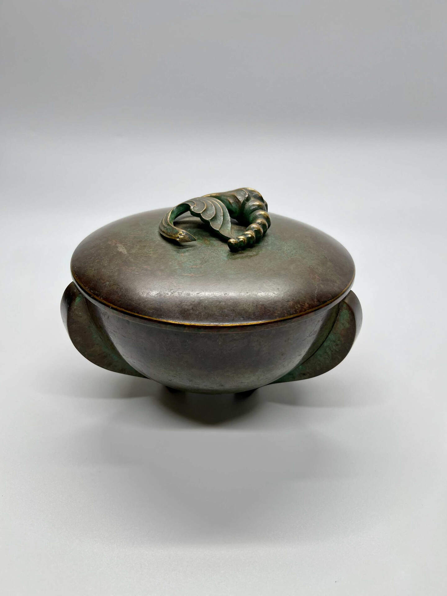 Pomona's Covered Candy Dish with Polished Interior #315