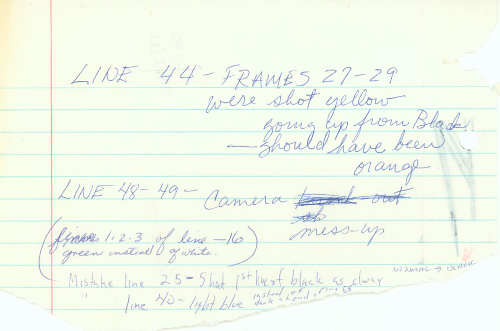 Untitled (Handwritten Notes)