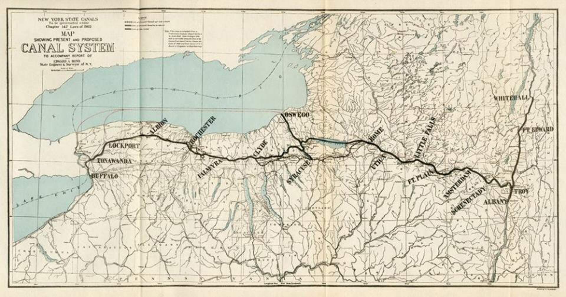 Erie Canal Map