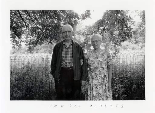 Charles Burchfield and his wife in their garden in Buffalo, NY