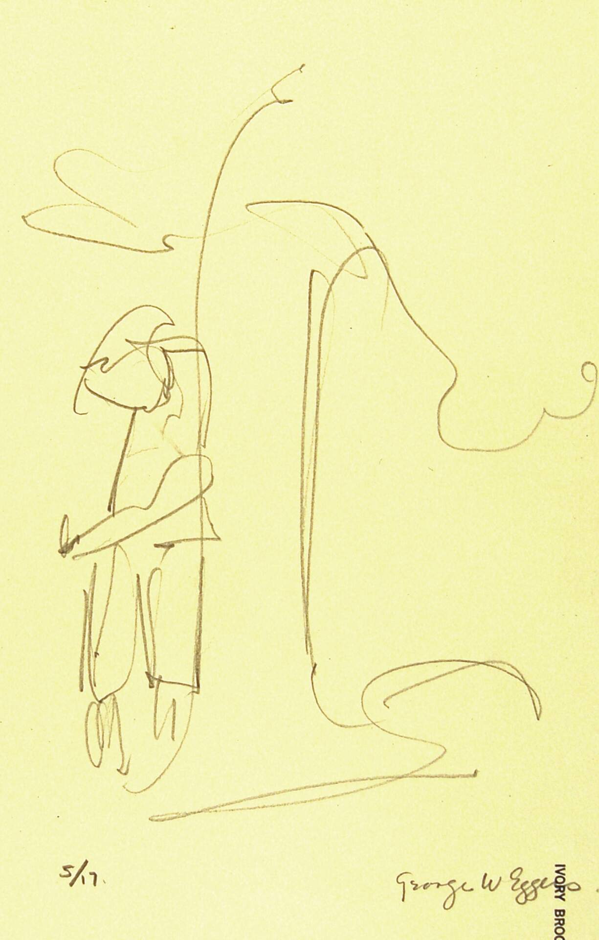Sketch of Man and Tree