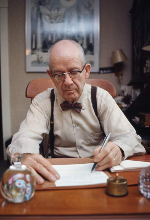 Charles E. Burchfield Writing at his Desk