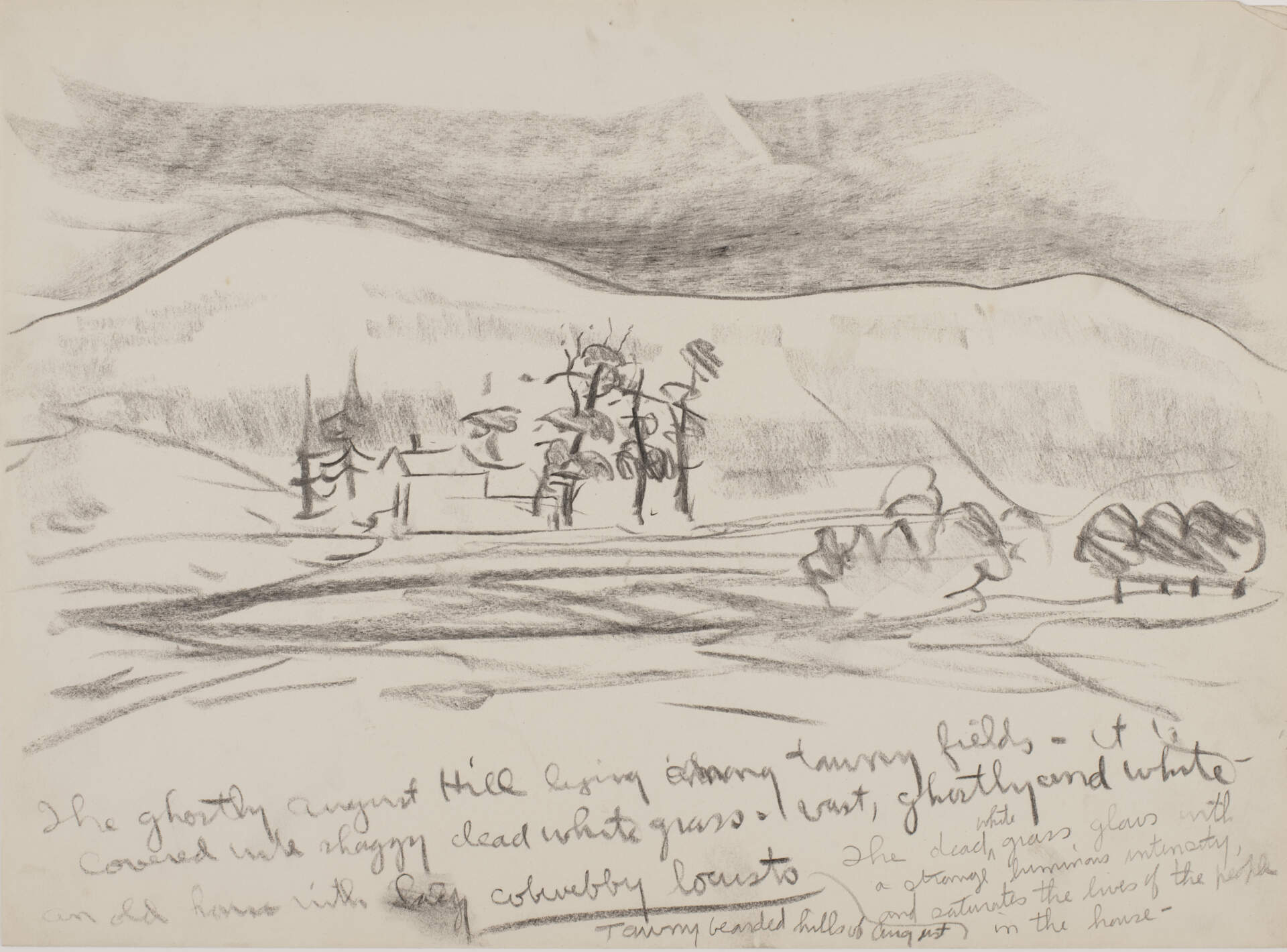 Study for Bearded Hills in August (The Ghostly August Hill)