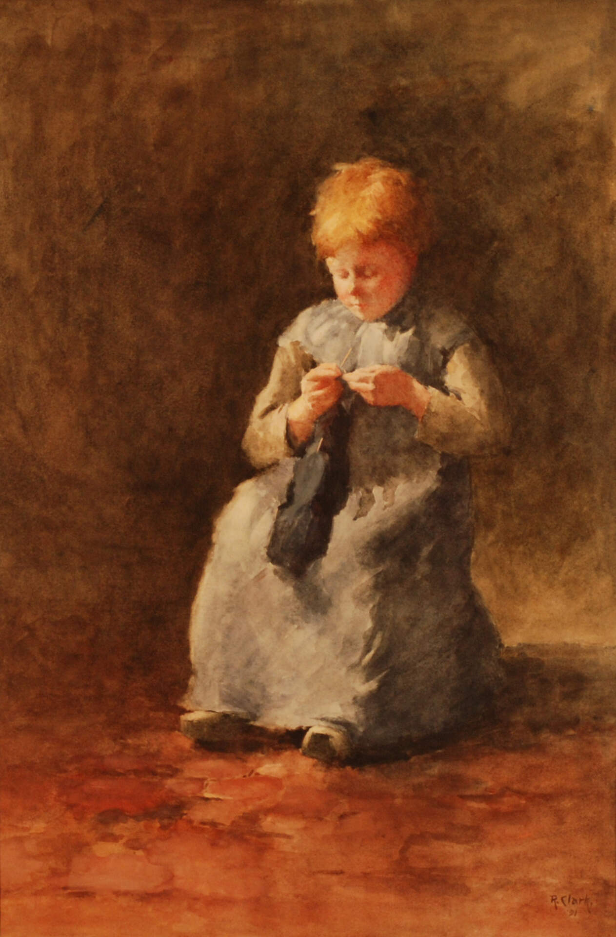 Untitled (knitting Child)